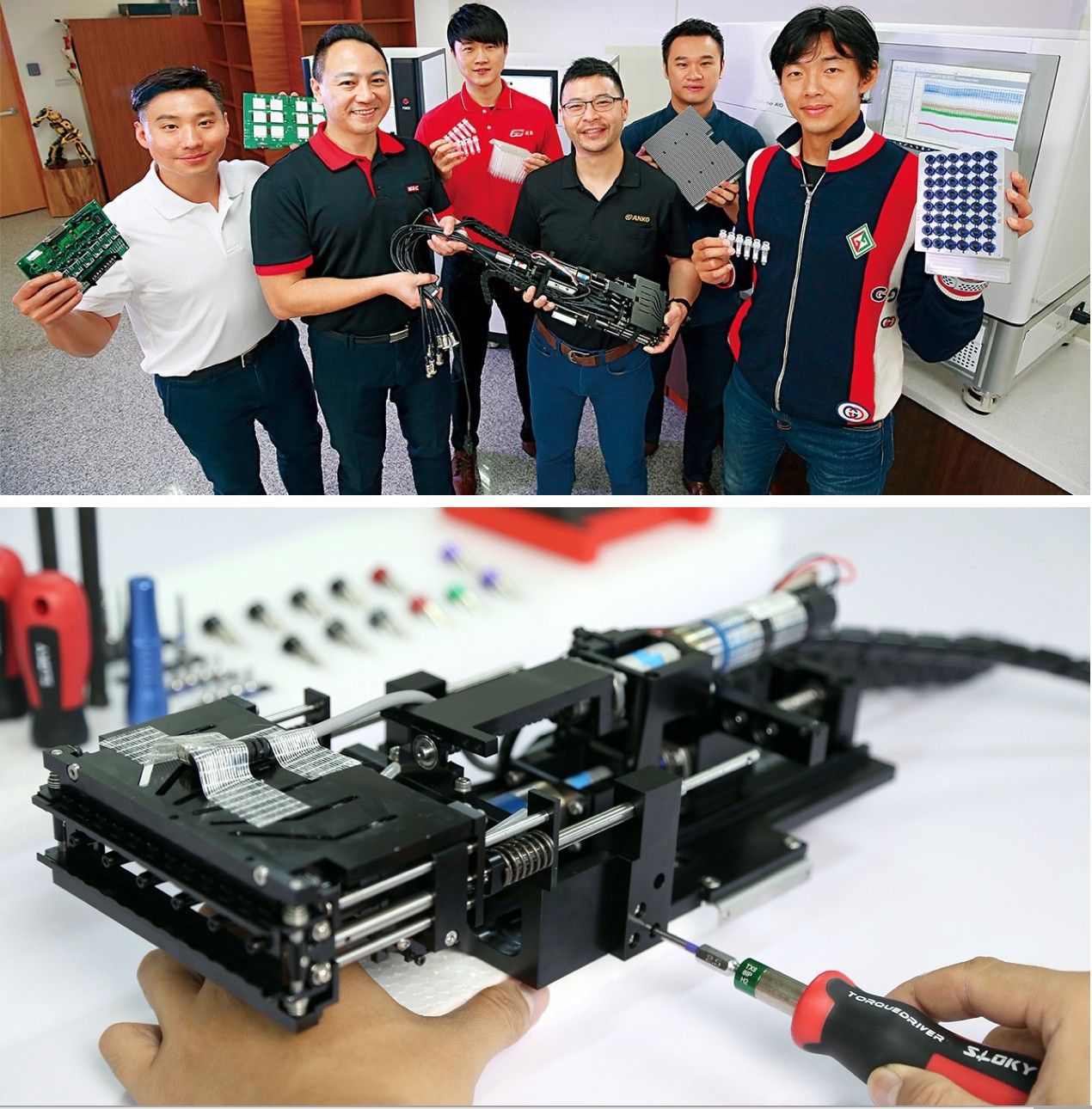 Sloky und Chienfu sind sehr stolz, Teil des zweiten Generation Teams Taiwan zu sein und unsere Expertise im Drehmomentmanagement beizutragen.